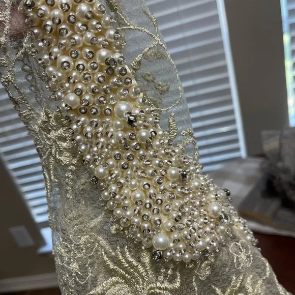 ANTHROPOLOGIE MOULINETTE SOEURS Lace Beaded Blouse - Picture 14 of 15